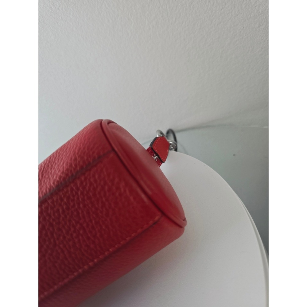 Coach Nolita Mini Barrel Bag Red Pebble Leather Shoulder Handbag Purse - Picture 8 of 12